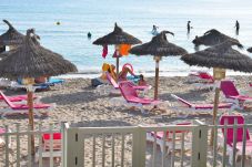 Strand, Liegestühle, Freizeit, Aussicht, Ruhe