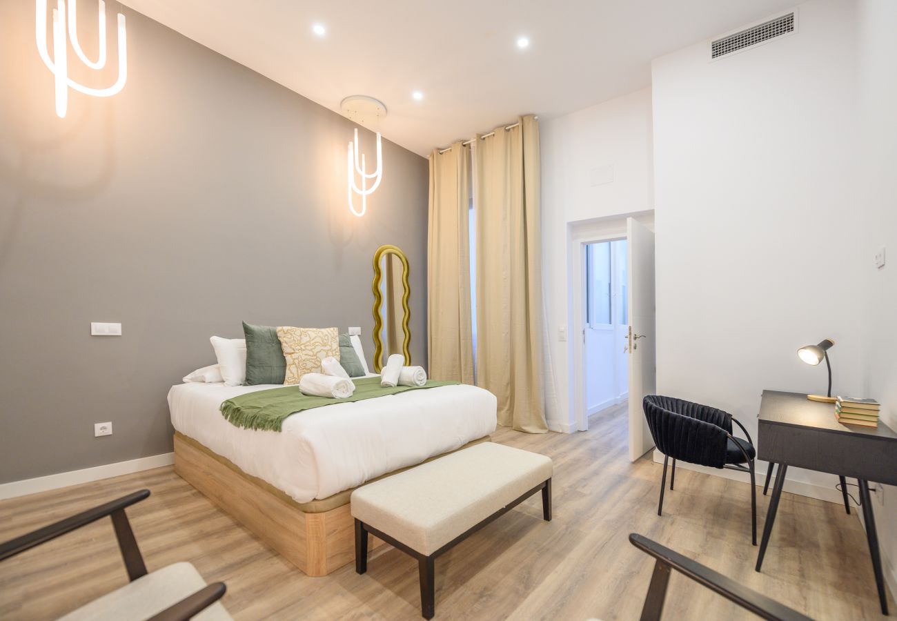 Ferienwohnung in Madrid - Confort y estilo urbano: tu piso perfecto con 3 habitaciones 