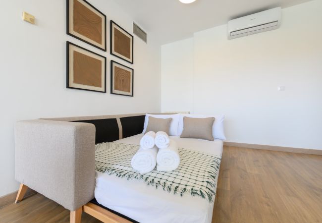 Ferienwohnung in Madrid - Piso moderno de 1 dormitorio con ventanales y sofá cama para invitados en Madrid.Temporal  Ferienwohnung in Madrid - Piso moderno de 1 dormitorio con ventanales y sofá cama para invitados en Madrid.Temporal