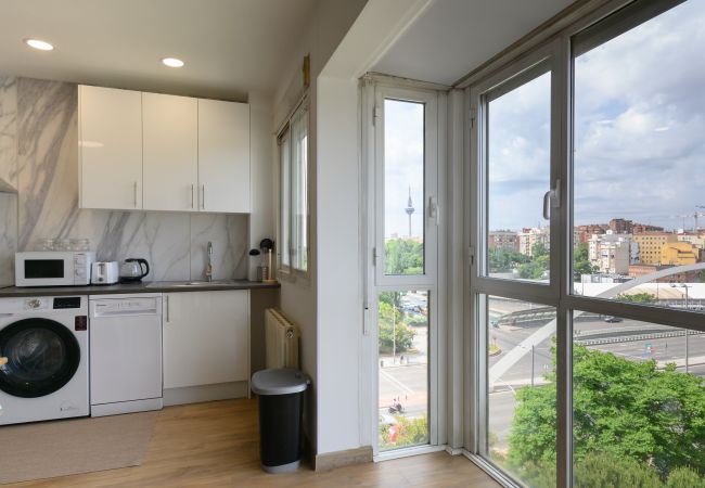Ferienwohnung in Madrid - Piso moderno de 1 dormitorio con ventanales y sofá cama para invitados en Madrid.Temporal  Ferienwohnung in Madrid - Piso moderno de 1 dormitorio con ventanales y sofá cama para invitados en Madrid.Temporal