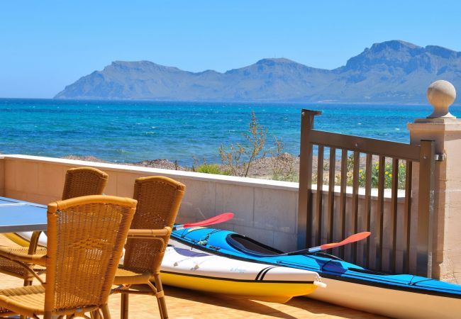  in Son Serra de Marina - Casa Embat 045 fantástica casa con vistas al mar, terraza, barbacoa y kayaks