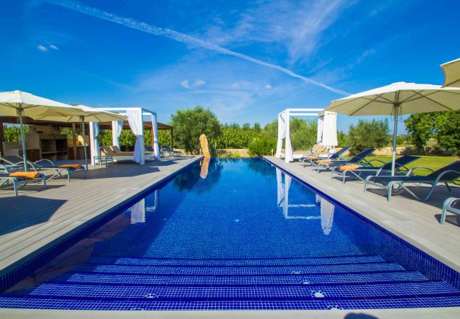  in Manacor - Hort de Conies Romani lujosa villa con piscina privada, jardín, barbacoa y aire acondicionado