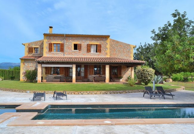  in Binissalem - Es Triquet 151 acogedora villa con piscina privada, terraza, barbacoa y WiFi
