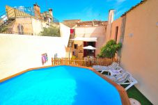 Huis in Petra - Es Forn 229 acogedora casa de pueblo con piscina privada, terraza y WiFi