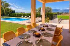 Villa in Muro - Es Moli 056 fantástica finca con piscina privada, gran jardín, aire acondicionado y barbacoa