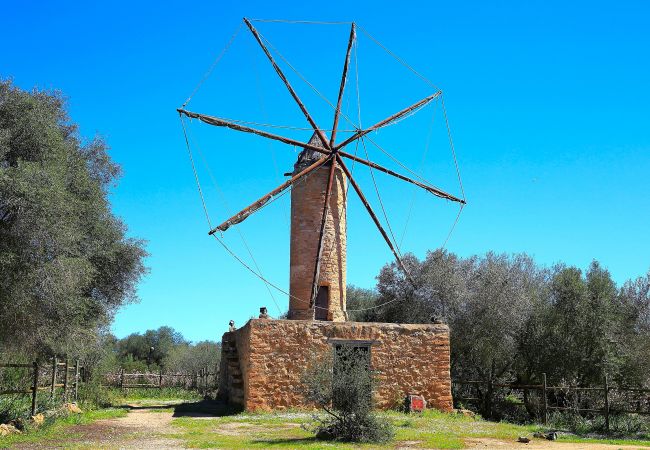  in Son Serra de Marina - Sa Cabaneta 235 tradicional finca con piscina privada, jardín, barbacoa y WiFi