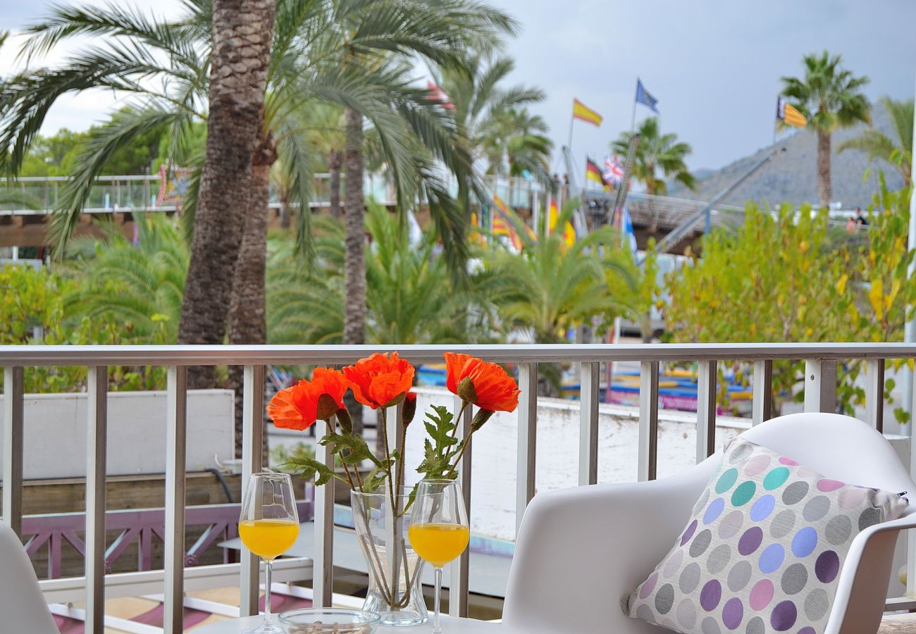 Appartement in Port d´ Alcudia - Pins-Tugores 134 acogedor apartamento en zona céntrica, balcón, aire acondicionado y WiFi