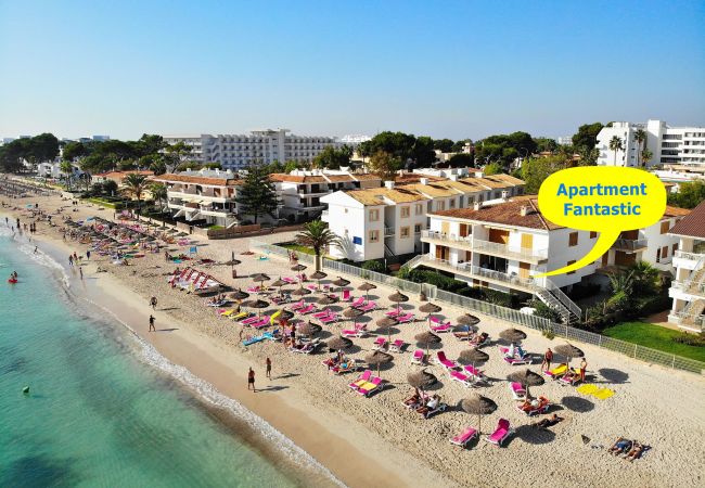  in Alcúdia - Fantastic 174 magnífico apartamento en la playa, con balcón, aire acondicionado y WiFi