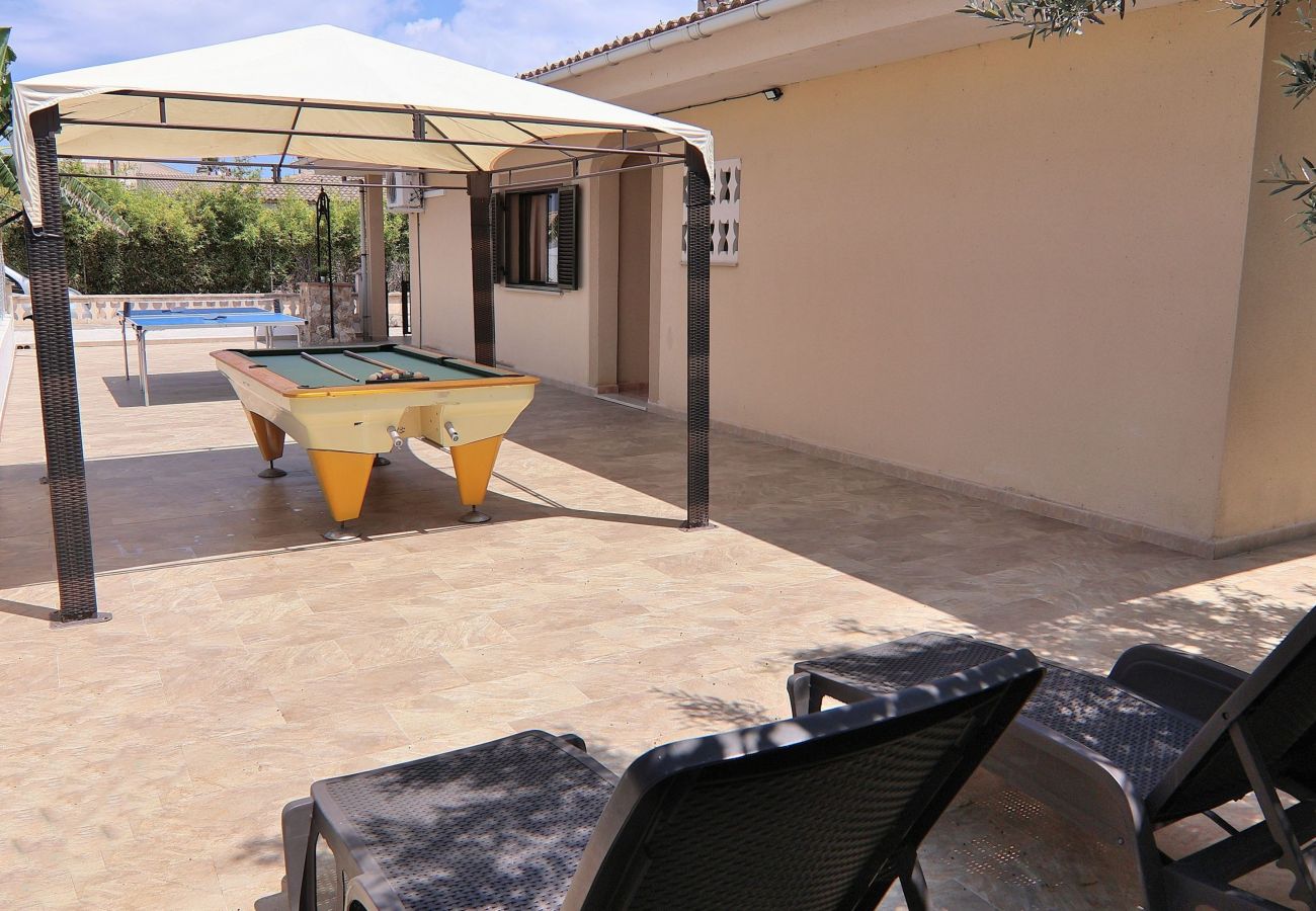 Chalet in Playa de Muro - Ca Na Coloma 145 fantástica villa con barbacoa, billar, ping pong y WiFi Chalet in Playa de Muro - Ca Na Coloma 145 fantástica villa con barbacoa, billar, ping pong y WiFi