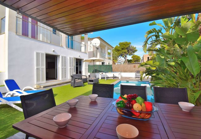 Rijhuis in Playa de Muro - Siulador 107 fantástica villa con piscina privada, terraza, mesa de billar, ping pong y aire acondicionado Rijhuis in Playa de Muro - Siulador 107 fantástica villa con piscina privada, terraza, mesa de billar, ping pong y aire acondicionado