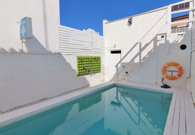  in Muro - Casa Jaume II 262 acogedora casa con piscina privada, terraza y aire acondicionado