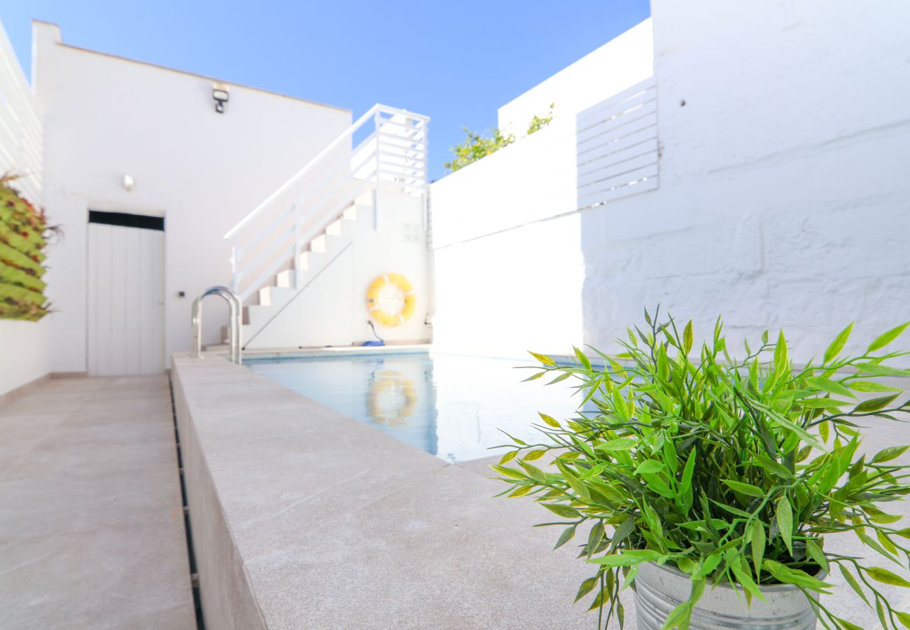 Huis in Muro - Casa Jaume II 262 acogedora casa con piscina privada, terraza y aire acondicionado