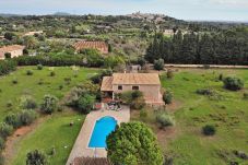 casa, finca, piscina, jardín, verde, azul, barbacoa 