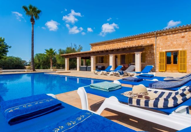 Finca en Campos - Sa Vinya 405 fantástica finca rústica con piscina privada, terraza, jardín y aire acondicionado