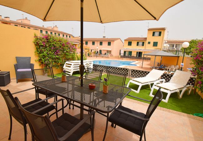Casa adosada en Sa Pobla - Robes Sa Pobla 170 fantástica casa con piscina, aire acondicionado, terraza y WiFi Casa adosada en Sa Pobla - Robes Sa Pobla 170 fantástica casa con piscina, aire acondicionado, terraza y WiFi