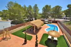 piscina, jardín, barbacoa, son serra de marina, cielo azul