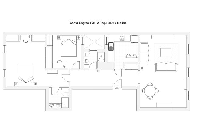 Appartement à Madrid - Appartement élégant et lumineux au coeur de Chamberí : Avec balcons et grands espaces Appartement à Madrid - Appartement élégant et lumineux au coeur de Chamberí : Avec balcons et grands espaces