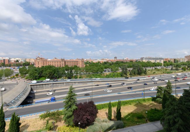 Appartement à Madrid - Appartement moderne d'une chambre à coucher avec de grandes fenêtres et un canapé-lit pour des invités à Madrid Appartement à Madrid - Appartement moderne d'une chambre à coucher avec de grandes fenêtres et un canapé-lit pour des invités à Madrid