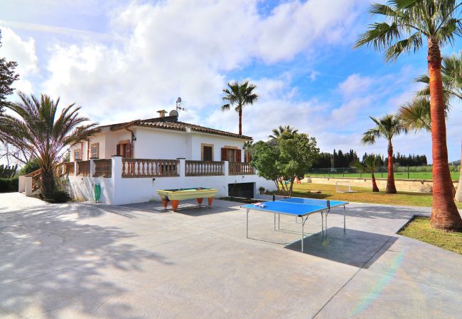 Fattoria a Sa Pobla - Can Mussol 040 magnifica villa con piscina privada, gran jardín, zona infantil, billar, ping pong y WiFi Fattoria a Sa Pobla - Can Mussol 040 magnifica villa con piscina privada, gran jardín, zona infantil, billar, ping pong y WiFi