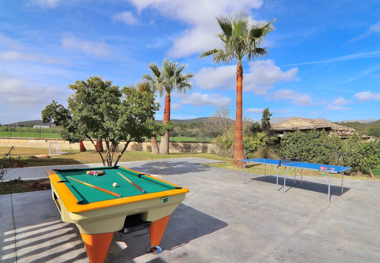 Fattoria a Sa Pobla - Can Mussol 040 magnifica villa con piscina privada, gran jardín, zona infantil, billar, ping pong y WiFi Fattoria a Sa Pobla - Can Mussol 040 magnifica villa con piscina privada, gran jardín, zona infantil, billar, ping pong y WiFi