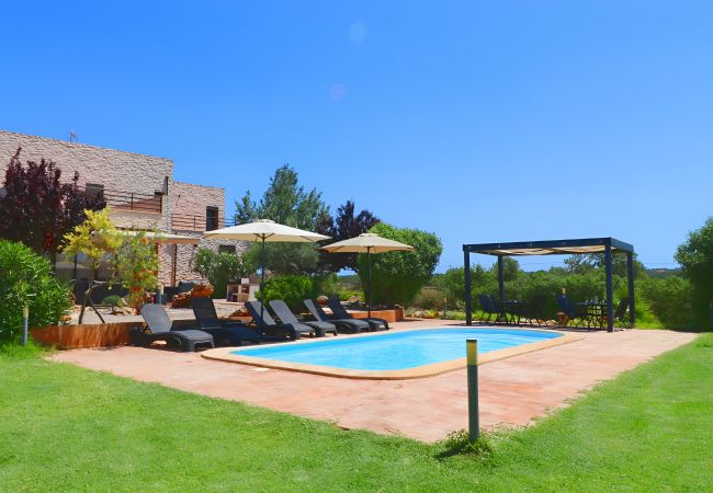  a Campos - Son Vigili 417 magnífica villa con piscina privada, jacuzzi, zona infantil y aire acondicionado