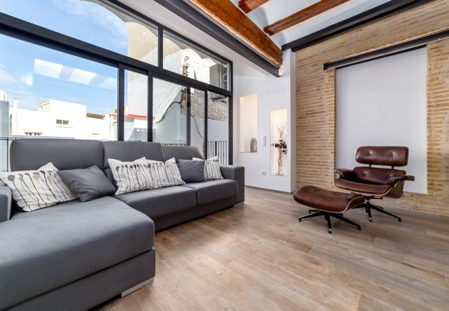 Appartamento a Valencia - CENTER-Luxurious 1BR, 1BA-Terrace, WI-FI, A/C 