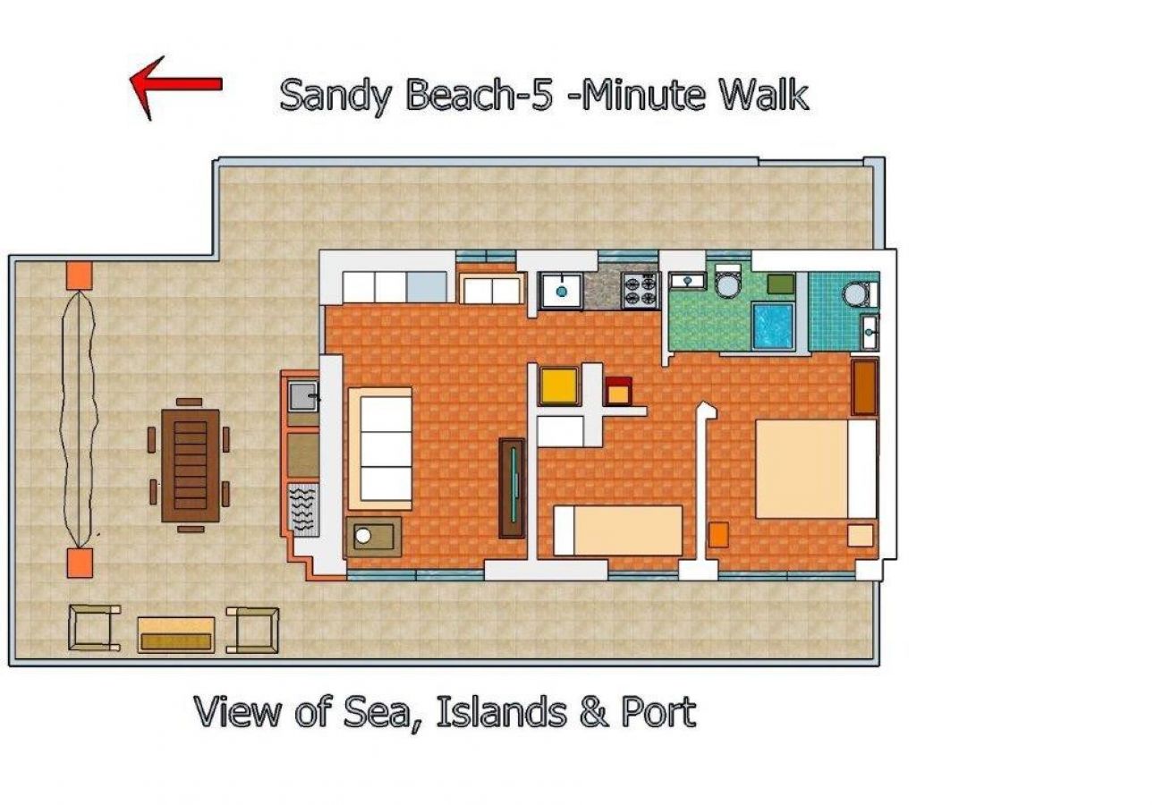 Appartamento a Palau - Ático Palau 2BR 2BA terraza con impresionantes vistas Appartamento a Palau - Ático Palau 2BR 2BA terraza con impresionantes vistas