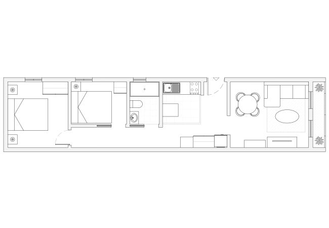 Appartamento a Madrid - Piso de 2 dormitorios con balcón en Madrid Appartamento a Madrid - Piso de 2 dormitorios con balcón en Madrid