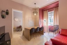 salon-apartamento-plaza-espana-barcelona Salón en el apartamento Plaza España centro Barcelona