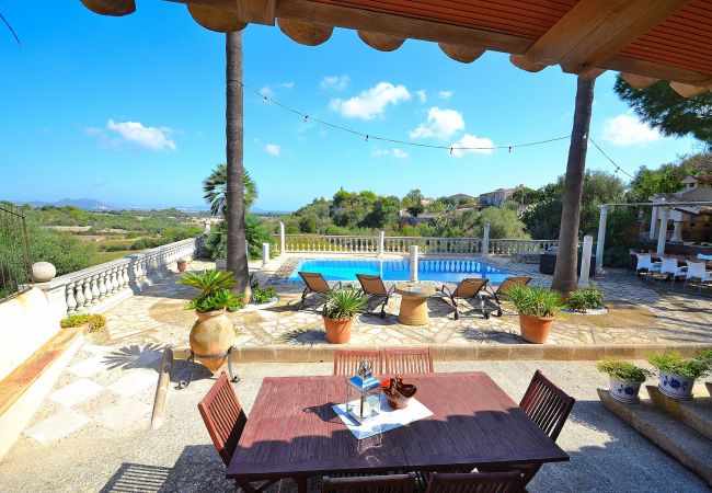 Casa em Muro - Can Bisbe 187 tradicional villa con piscina privada, preciosas vistas, barbacoa y ping pong Casa em Muro - Can Bisbe 187 tradicional villa con piscina privada, preciosas vistas, barbacoa y ping pong