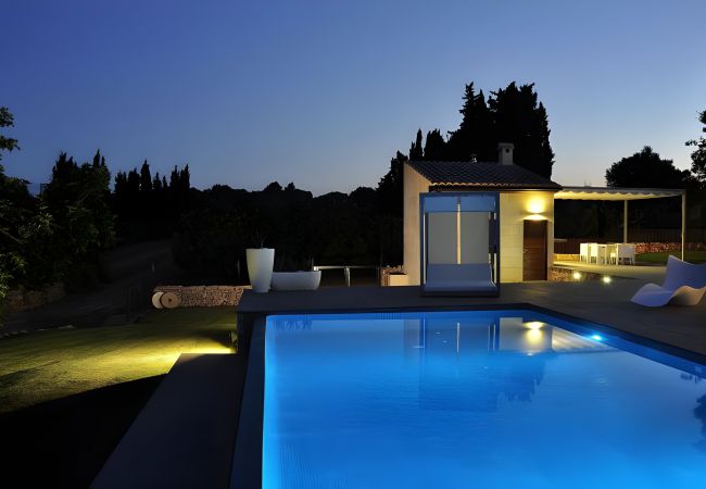 Country house in Llubi - Son Calet 156 modern villa with private pool, garden, barbecue area and air-conditioning Country house in Llubi - Son Calet 156 modern villa with private pool, garden, barbecue area and air-conditioning
