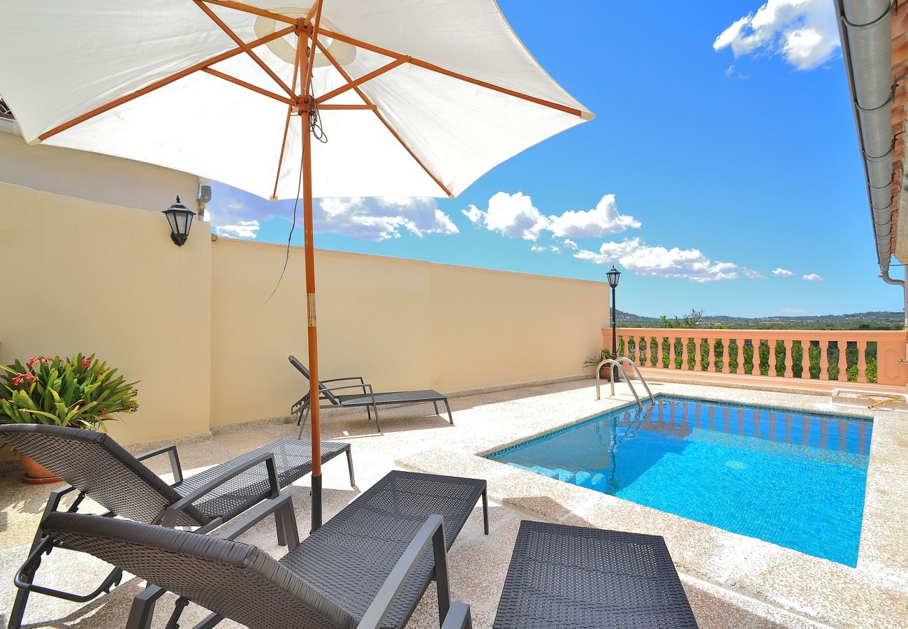 Swimming pool, panoramic views, nature, sun loungers, blue sky Swimming pool, panoramic views, nature, sun loungers, blue sky