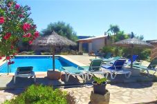 Country house in Campos - Can Bril 409 rustic finca with private pool, terrace, garden and WiFi