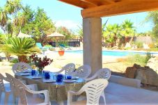 Country house in Campos - Can Bril 409 rustic finca with private pool, terrace, garden and WiFi