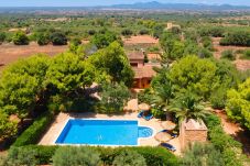 Country house in Campos - Can Crestall 414 rustic finca with private pool, air conditioning, garden and barbecue