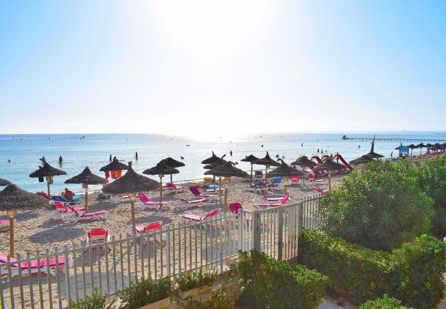 Apartment in Alcúdia - Fantastic 174 magnificent flat on the beach, with balcony, air conditioning and WiFi Apartment in Alcúdia - Fantastic 174 magnificent flat on the beach, with balcony, air conditioning and WiFi