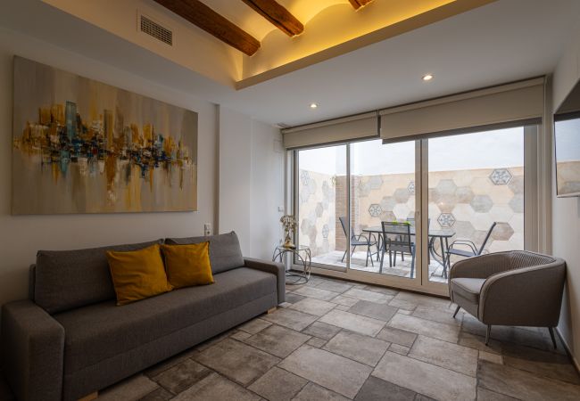 Apartment in Valencia / València - CENTER-MODERN 1BR, 2BA-TERRACE, WI-FI, A/C  Apartment in Valencia / València - CENTER-MODERN 1BR, 2BA-TERRACE, WI-FI, A/C