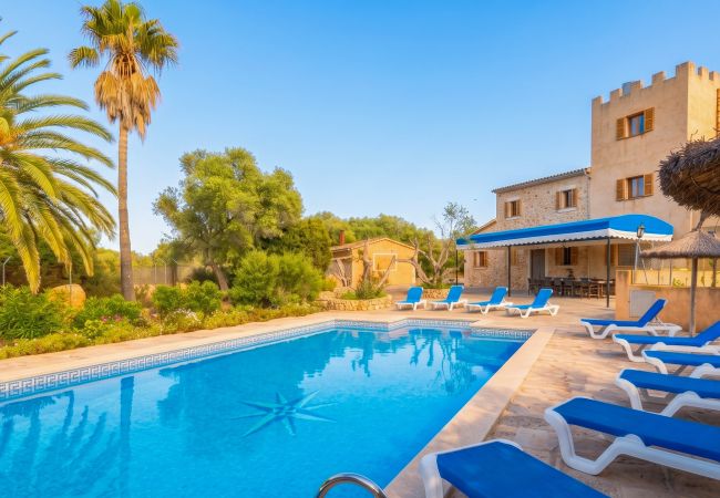 Особняк на Campos - Can Palea 407 finca con piscina privada con jardín, terraza, barbacoa y WiFi
