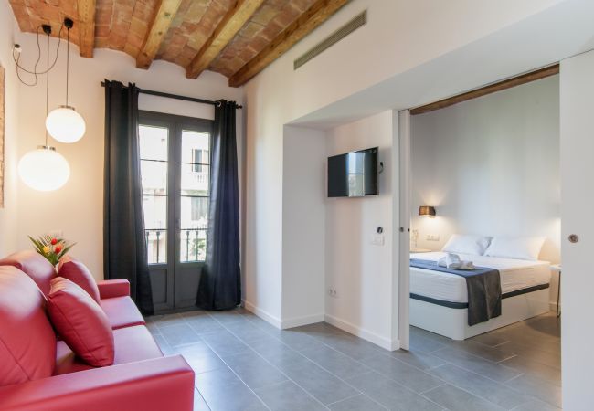  на Barcelona - DELUXE квартира в аренду с террасой и бассейном в Барселоне (1 спальня)