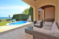 Вилла на Colonia de Sant Pere - Embat 017 villa con piscina privada y acceso directo al mar, jardín y aire acondicionado