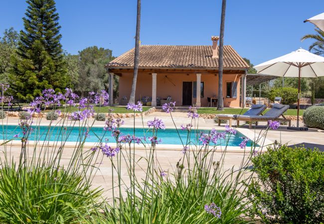  на Muro - Casa Nuria 019 fantástica finca con piscina privada, terraza, jardín y billar