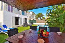 Таунхаус на Playa de Muro - Siulador 107 fantástica villa con piscina privada, terraza, mesa de billar, ping pong y aire acondicionado