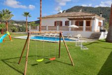 Sommarhus i Sa Pobla - Can Mussol 040 magnifica villa con piscina privada, gran jardín, zona infantil, billar, ping pong y WiFi