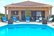 Sommarhus i Campanet - Can Melis 149 fantástica villa con piscina privada, aire acondicionado, terraza, jardín y barbacoa