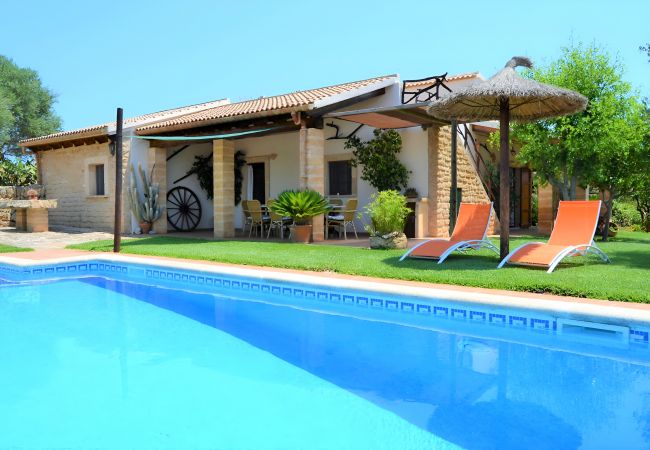 i Son Serra de Marina - Casa Inés 165 magnífica finca con piscina privada, gran jardín, aire acondicionado y WiFi