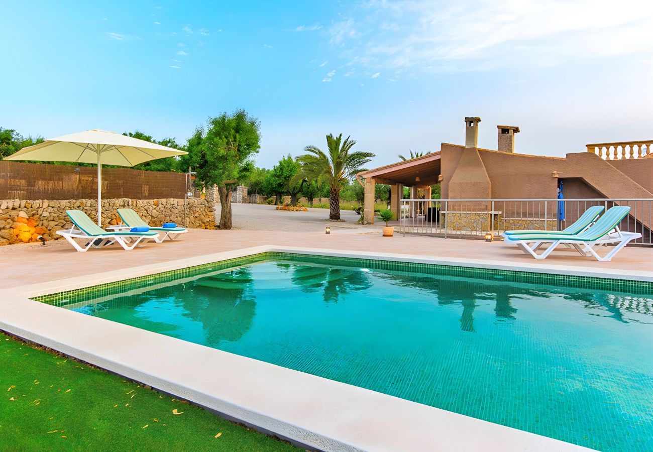 Sommarhus i Santa Margalida - Sa Caseta de Son Morro 230 magnífica finca con piscina privada, terraza y aire acondicionado