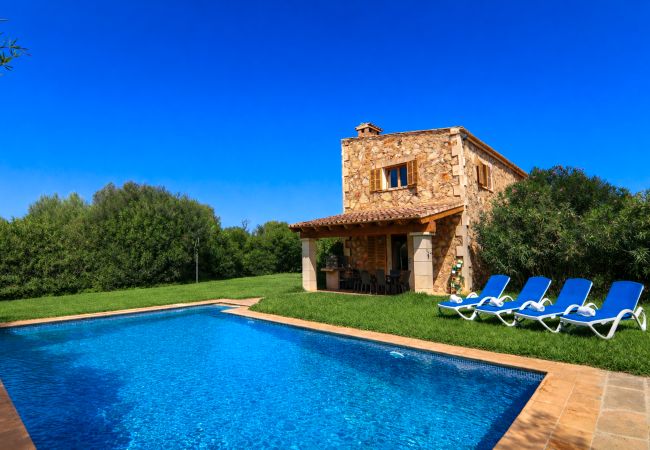 Sommarhus i Felanitx - Son Mas 402 maravillosa finca rústica con piscina privada, terraza, jardín y aire acondicionado