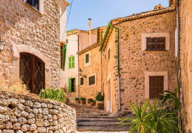 Sommarhus i Campos - Can Toni 403 tradicional finca con piscina privada, aire acondicionado, gran jardín y WiFi Sommarhus i Campos - Can Toni 403 tradicional finca con piscina privada, aire acondicionado, gran jardín y WiFi