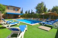 Sommarhus i Campos - Sa Pedrera 406 fantástica villa con piscina privada, terraza, aire acondicionado y WiFi