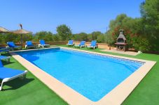 Sommarhus i Campos - Sa Pedrera 406 fantástica villa con piscina privada, terraza, aire acondicionado y WiFi